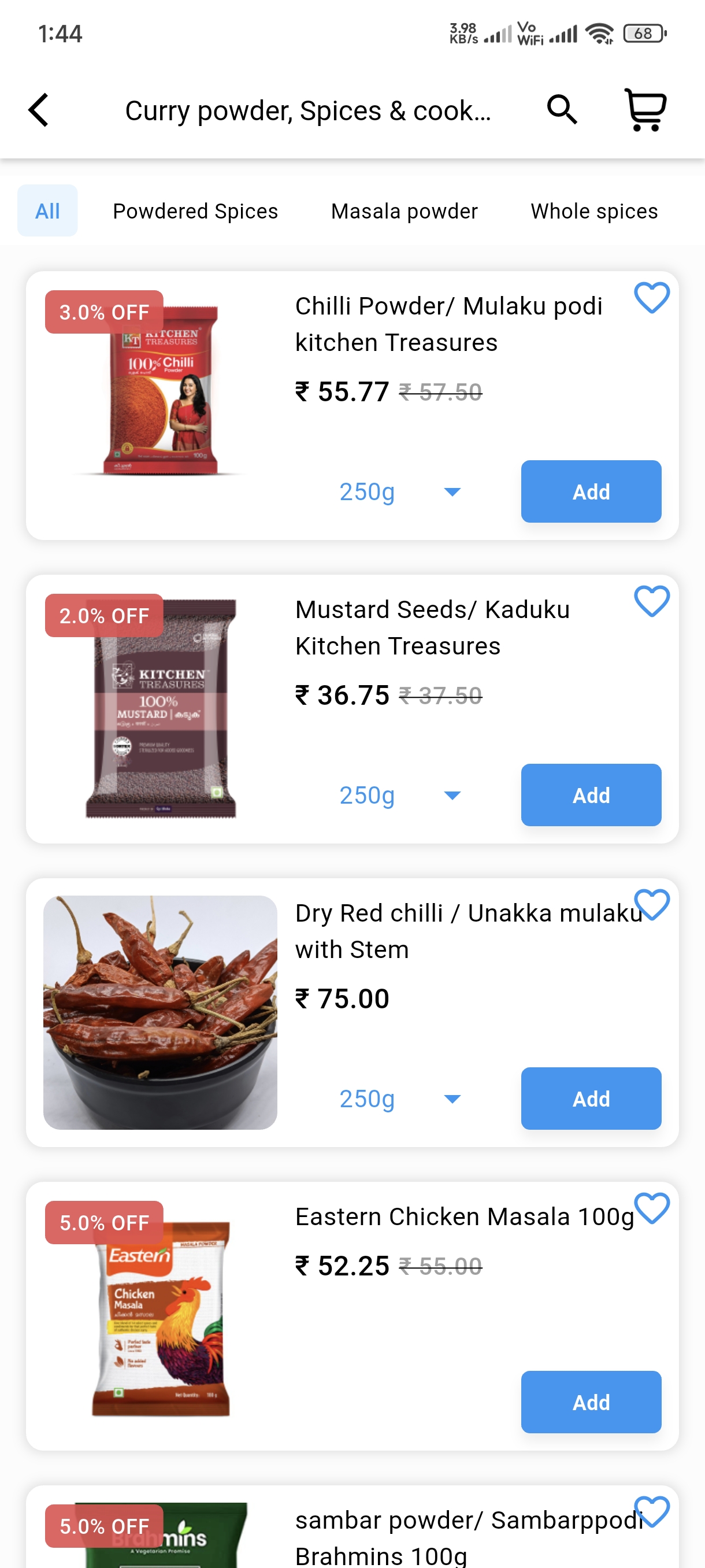 Zaap checkout page with no handling fees and lowest prices in Ernakulam